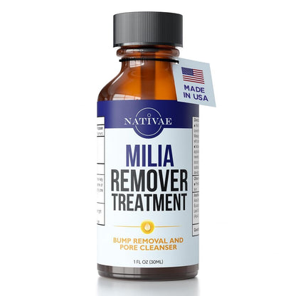 Milia Remover Treatment for Eyes & Face - Milia Spot Treatment with Salicylic Acid & Tea Tree Oil - Milia Acne Serum by Nativae Avelisse
