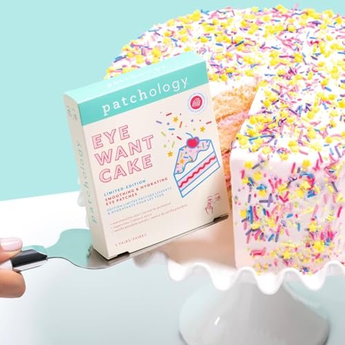 Patchology Eye Want Cake Hydrating & Smoothing Eye Patches – Under Eye Masks for Puffy Eyes, Dark Circles, and Fine Lines – Birthday Cake Inspired Self-Care Essentials, 5-Pack - görsel 3