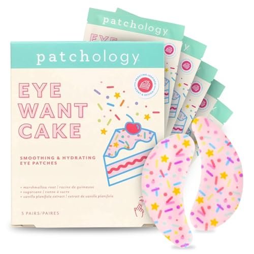 Patchology Eye Want Cake Hydrating & Smoothing Eye Patches – Under Eye Masks for Puffy Eyes, Dark Circles, and Fine Lines – Birthday Cake Inspired Self-Care Essentials, 5-Pack - görsel 1