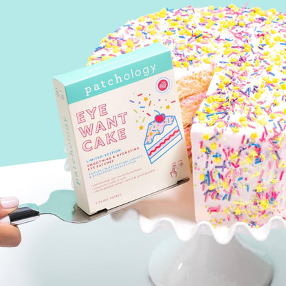 Patchology Eye Want Cake Hydrating & Smoothing Eye Patches – Under Eye Masks for Puffy Eyes, Dark Circles, and Fine Lines – Birthday Cake Inspired Self-Care Essentials, 5-Pack