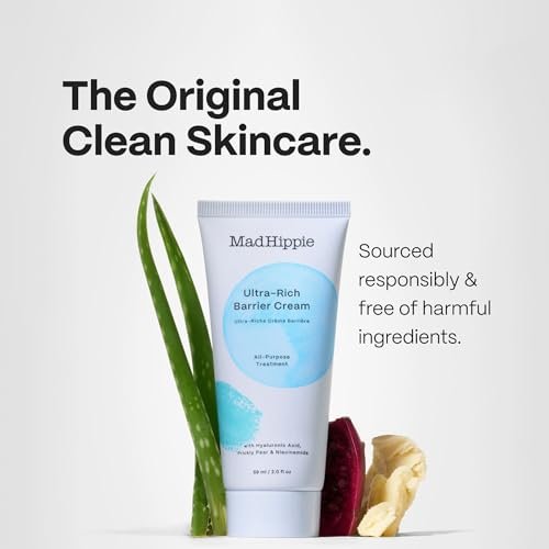 Mad Hippie Ultra-Rich Barrier Cream – Multi-Purpose Moisturizer for Extremely Dry Skin with Hyaluronic Acid, Niacinamide & Vitamin C, Vegan & Cruelty-Free, 2 oz Avelisse