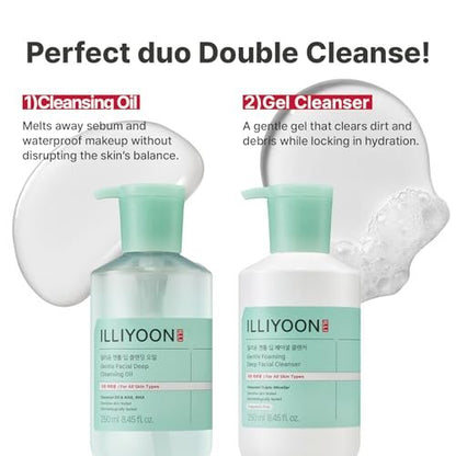 Illiyoon Gentle Deep Eye Makeup Remover - 2-Phase Oil & Water Formula for Waterproof Mascara, Lipstick, Eyeliner, Non-Greasy, Ophthalmologist Tested, Vegan, Korean Skin Care, 4.73 fl.oz. Avelisse