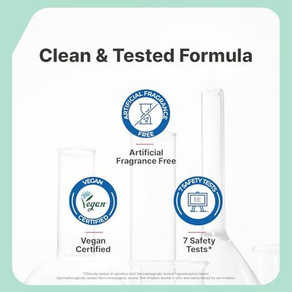 Illiyoon Gentle Deep Facial Cleanser | Low pH Gel-to-Foam Face Wash for Sensitive Skin, Hydrating Gel Cleanser & Daily Makeup Remover, Korean Skincare, 8.45 fl.oz.