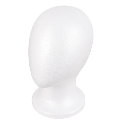 MapofBeauty Foam Wig Head Stand - White Styrofoam Mannequin Head for Wigs, Hats, and DIY Projects Avelisse
