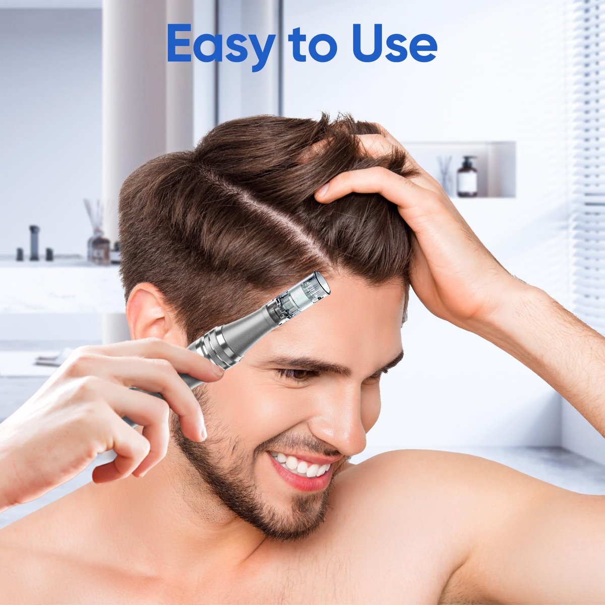 DAHOZE Microneedling Stamp Pen – 0.25mm Derma Stamp System, Derma Roller Alternative for Home Use Avelisse