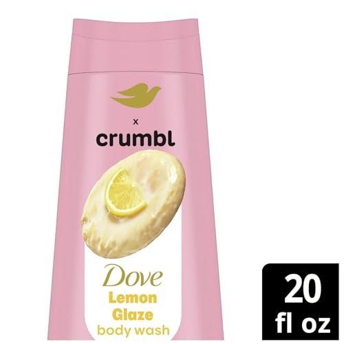 Dove Moisturizing Liquid Body Wash & Scrub | Lemon Glaze | 20oz Wash + 15oz Scrub Avelisse