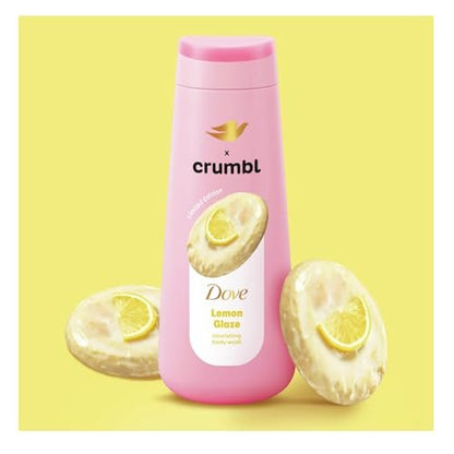 Dove Moisturizing Liquid Body Wash & Scrub | Lemon Glaze | 20oz Wash + 15oz Scrub Avelisse