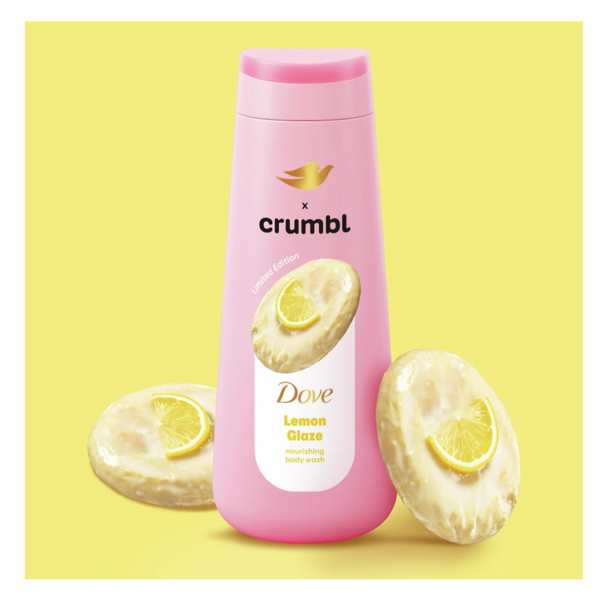 Dove Moisturizing Liquid Body Wash & Scrub | Lemon Glaze | 20oz Wash + 15oz Scrub Avelisse