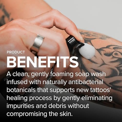 Mad Rabbit Tattoo Aftercare Soap - Fragrance Free Tattoo Foam Wash for New Tattoos - Unscented Tattoo Cleaner with Clean + Vegan Ingredients, 2oz - görsel 8
