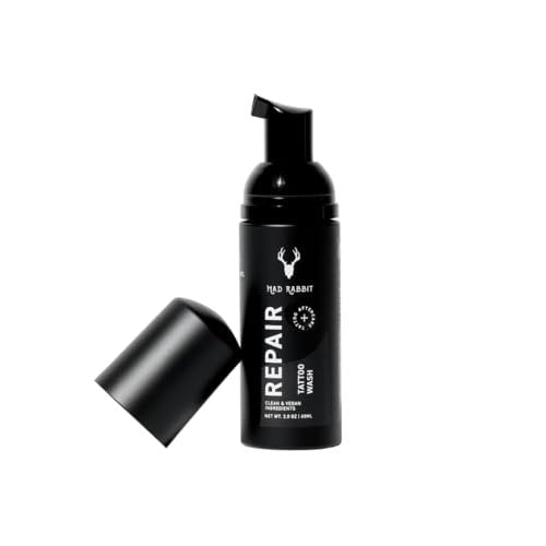 Mad Rabbit Tattoo Aftercare Soap - Fragrance Free Tattoo Foam Wash for New Tattoos - Unscented Tattoo Cleaner with Clean + Vegan Ingredients, 2oz - görsel 2