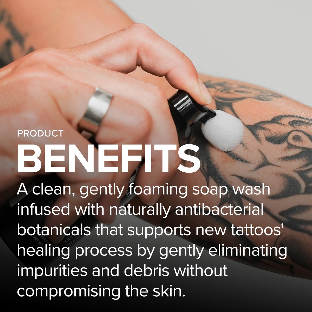 Mad Rabbit Tattoo Aftercare Soap - Fragrance Free Tattoo Foam Wash for New Tattoos - Unscented Tattoo Cleaner with Clean + Vegan Ingredients, 2oz - görsel 7
