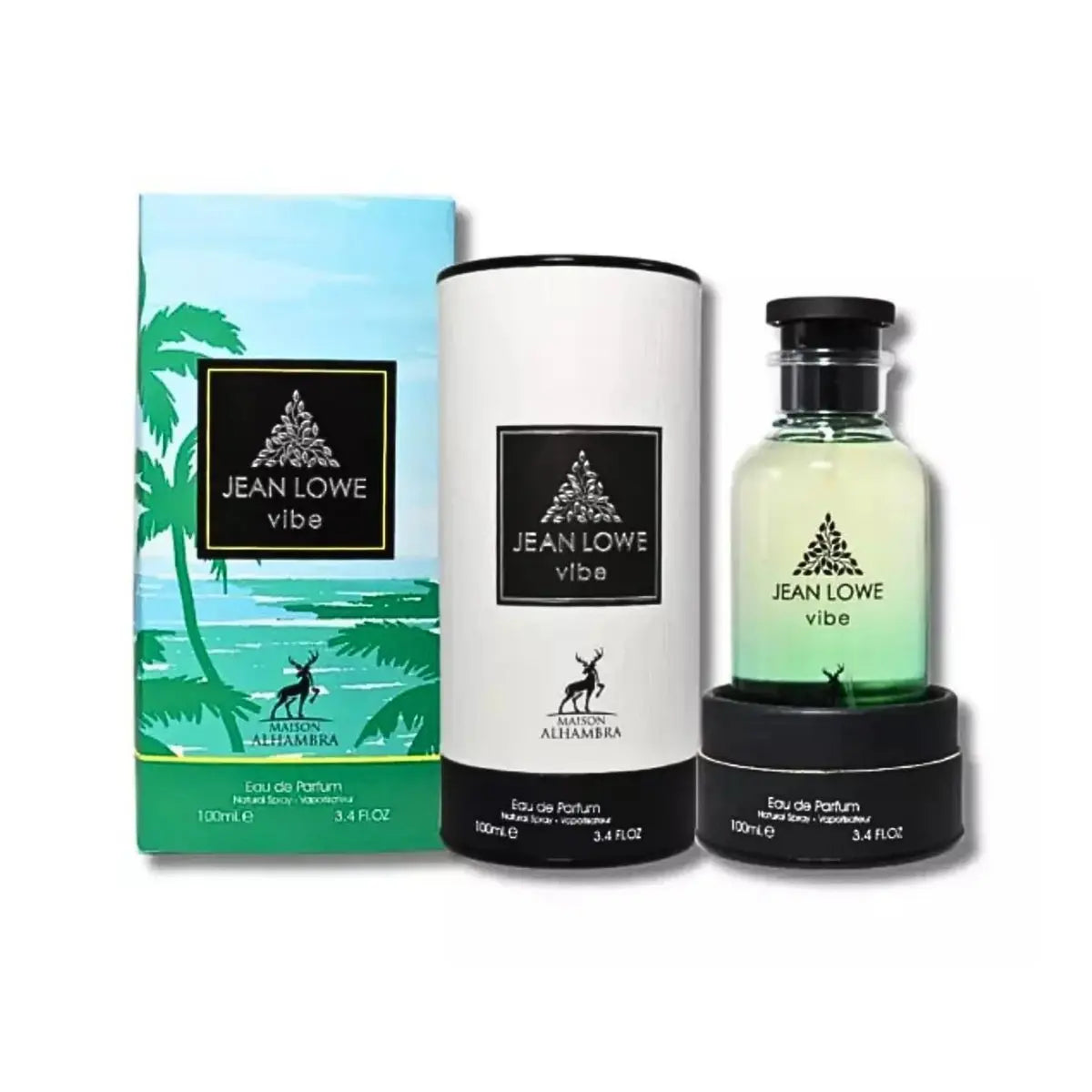 Maison Alhambra Jean Lowe Vibe Eau de Parfum – Citrus, Fruity, Aromatic, Woody – Unisex 3.4 oz (100 ml) Avelisse