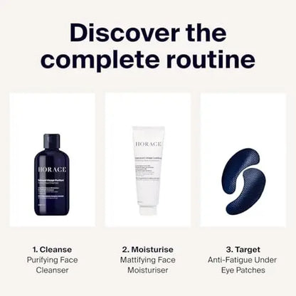 HORACE Anti-Fatigue Under-Eye Patches for Men - Dark Circle & Puffiness Reduction - Moisturising Hydrogel Treatment - Vegan & Silicone-Free Skincare - Unscented, 5 Pairs Avelisse