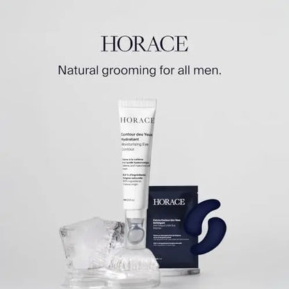 HORACE Anti-Fatigue Under-Eye Patches for Men - Dark Circle & Puffiness Reduction - Moisturising Hydrogel Treatment - Vegan & Silicone-Free Skincare - Unscented, 5 Pairs Avelisse
