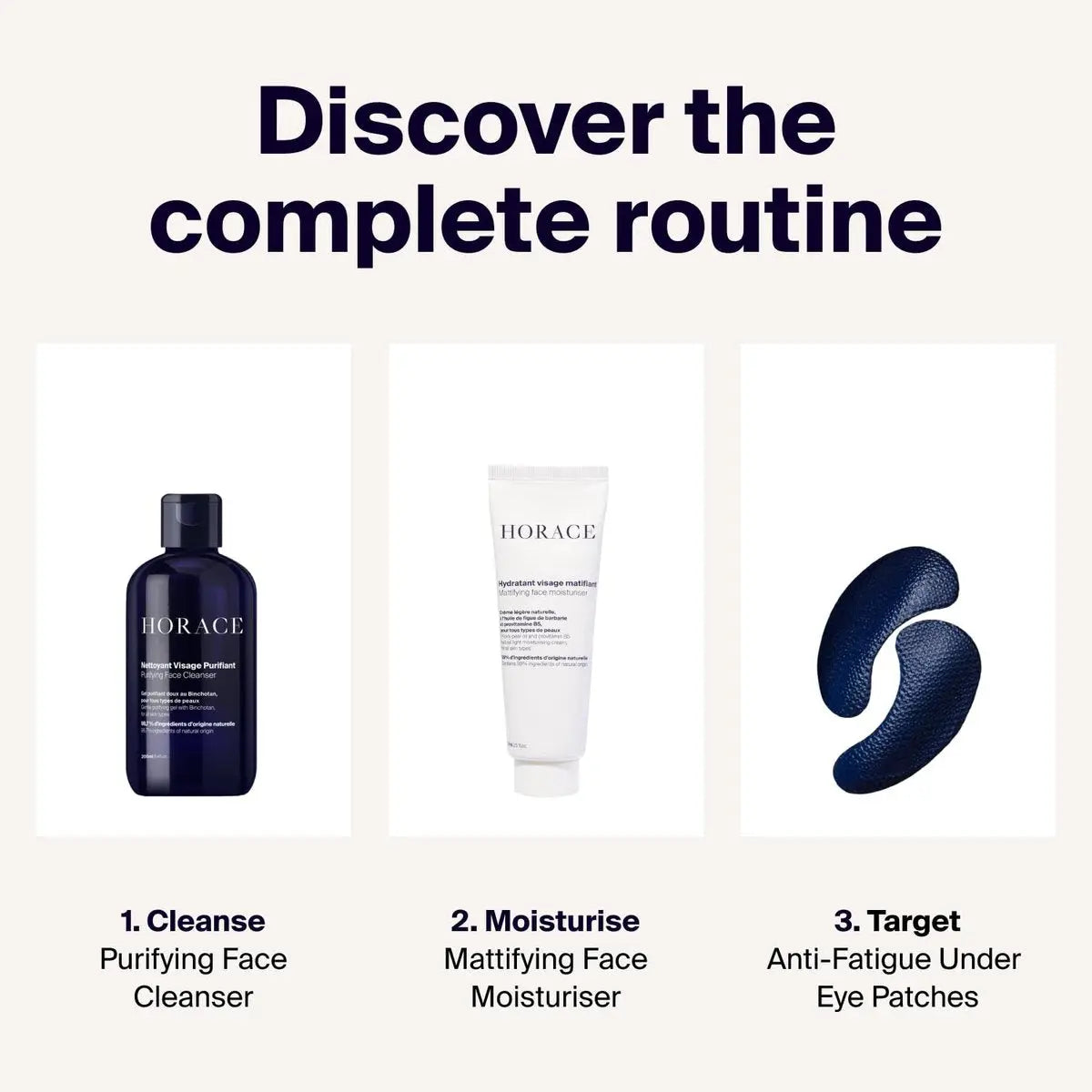 HORACE Anti-Fatigue Under-Eye Patches for Men - Dark Circle & Puffiness Reduction - Moisturising Hydrogel Treatment - Vegan & Silicone-Free Skincare - Unscented, 5 Pairs Avelisse