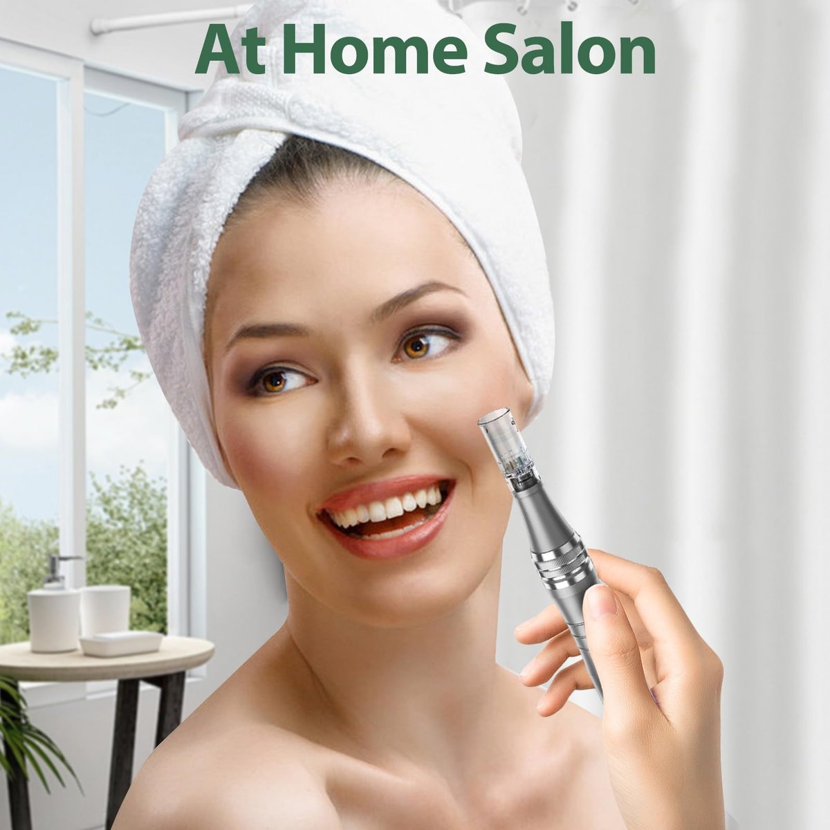 DAHOZE DermaStamp System 0.25mm - Microneedling Stamp Pen for Skin Care, Derma Roller Alternative for Men & Women Avelisse