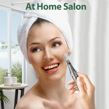 DAHOZE DermaStamp System 0.25mm - Microneedling Stamp Pen for Skin Care, Derma Roller Alternative for Men & Women Avelisse
