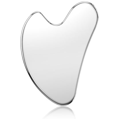 CAEYPOAR Stainless Steel Gua Sha Facial Tool - Upgrade Metal Guasha for Face & Body, Muscle Tension & Puffiness Relief, Skin Care Gift for Women