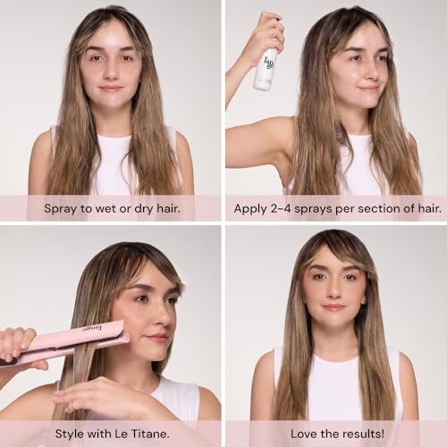 L'ANGE HAIR Thermal Agent Heat Protectant Spray – 450°F Heat Protection, Frizz Control & Shine, 4 fl oz - görsel 7