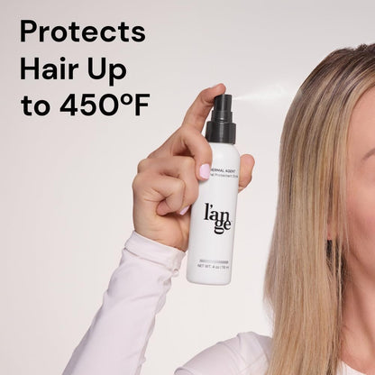 L'ANGE HAIR Thermal Agent Heat Protectant Spray – 450°F Heat Protection, Frizz Control & Shine, 4 fl oz
