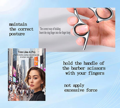 Xolaawa Hair Cutting Scissors & Thinning Shears Kit – Premium Stainless Steel Salon Scissors for Professional Hairdressing & Home Use