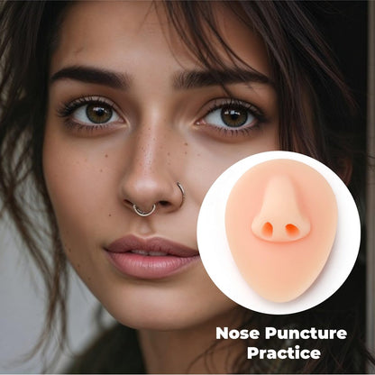 Acshio 7-Pack Silicone Piercing Model Set – Soft, Flexible Body Parts Displays for Practice – 3D Simulation Tool Kit for Novice Piercers Avelisse