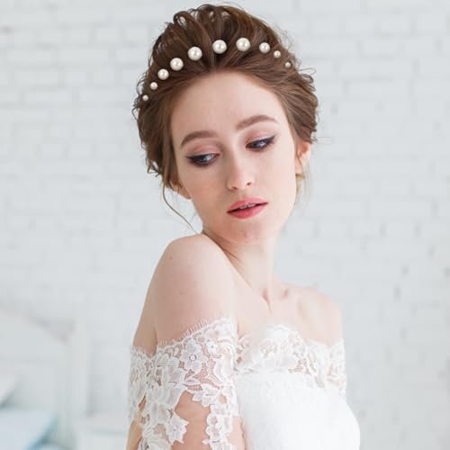 36-Piece Pearl Bobby Pins Set - Gold Tone Imitation Pearl Hair Pins for Wedding, Bridal, and Everyday Styles - görsel 14