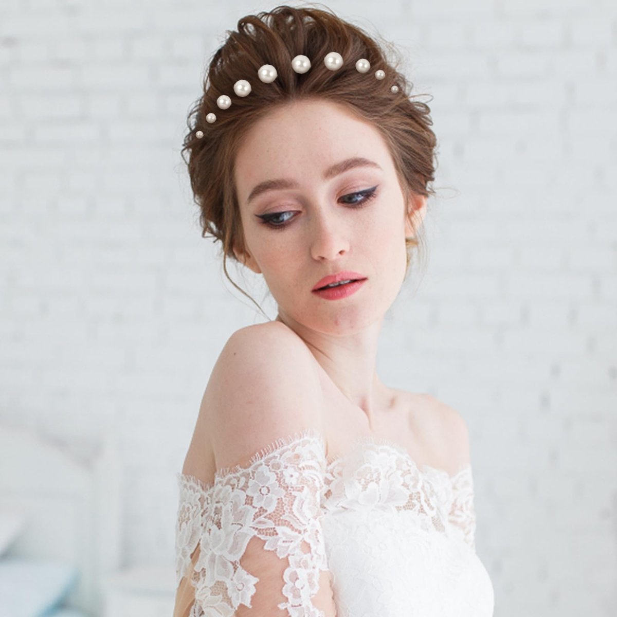 36-Piece Pearl Bobby Pins Set - Gold Tone Imitation Pearl Hair Pins for Wedding, Bridal, and Everyday Styles - görsel 13