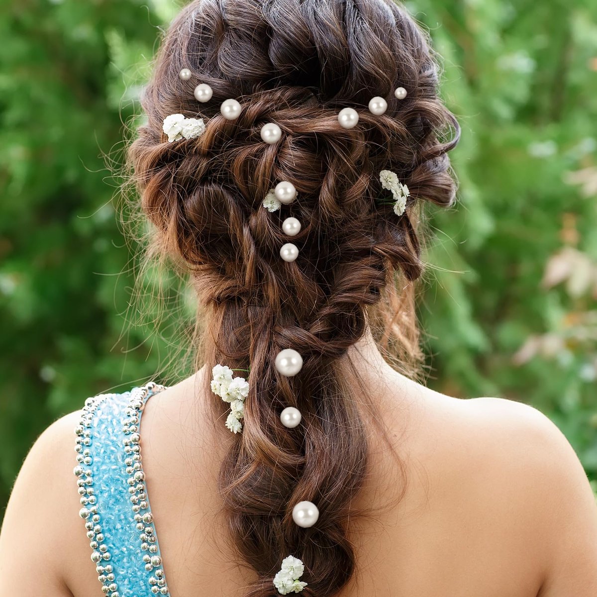 36-Piece Pearl Bobby Pins Set - Gold Tone Imitation Pearl Hair Pins for Wedding, Bridal, and Everyday Styles - görsel 11