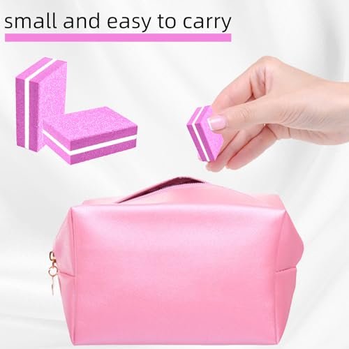 50-Pack Pink Sponge Nail Buffers 100/180 Grit | Mini Nail Files for Acrylic & Natural Nails | Double-Sided Buffing Blocks for Manicure & Pedicure - görsel 10