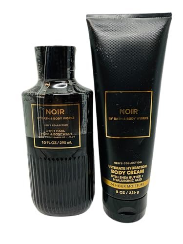 Bath & Body Works Noir Ultimate Hydration Body Cream & Body Gel Wash 2-Piece Set Avelisse