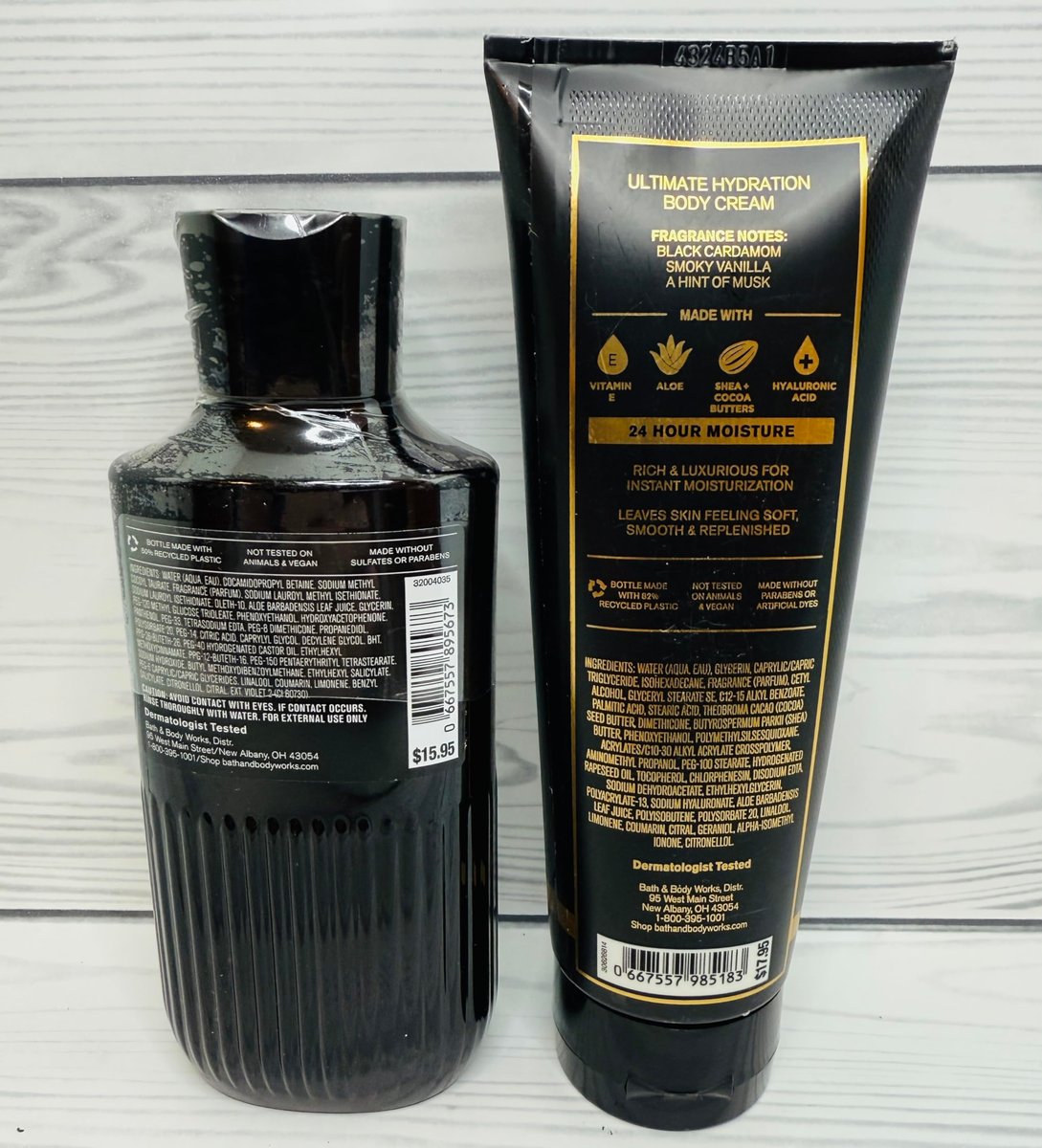Bath & Body Works Noir Ultimate Hydration Body Cream & Body Gel Wash 2-Piece Set Avelisse