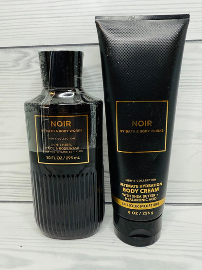 Bath & Body Works Noir Ultimate Hydration Body Cream & Body Gel Wash 2-Piece Set Avelisse