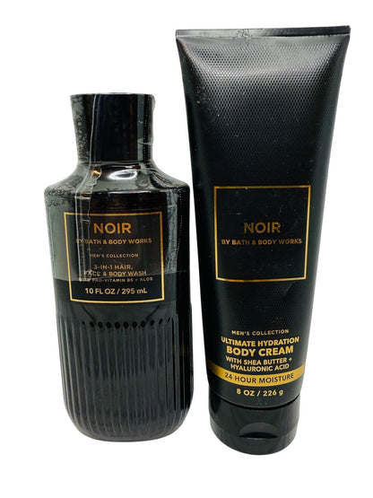 Bath & Body Works Noir Ultimate Hydration Body Cream & Body Gel Wash 2-Piece Set Avelisse
