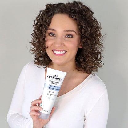 CURLSMITH Fragrance-Free Leave In Conditioner – Hydrating Deep Conditioner for Soft, Defined Curls (8 oz)
