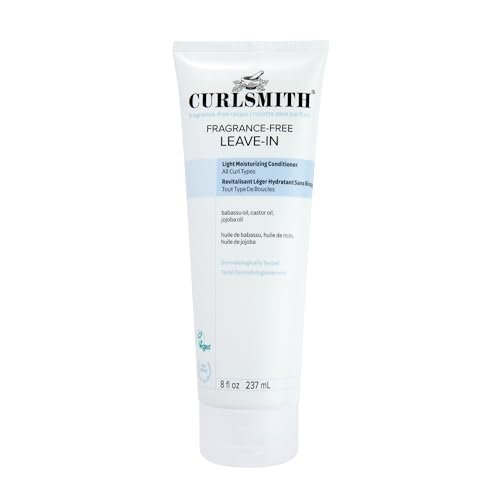 CURLSMITH Fragrance-Free Leave In Conditioner – Hydrating Deep Conditioner for Soft, Defined Curls (8 oz) - görsel 1