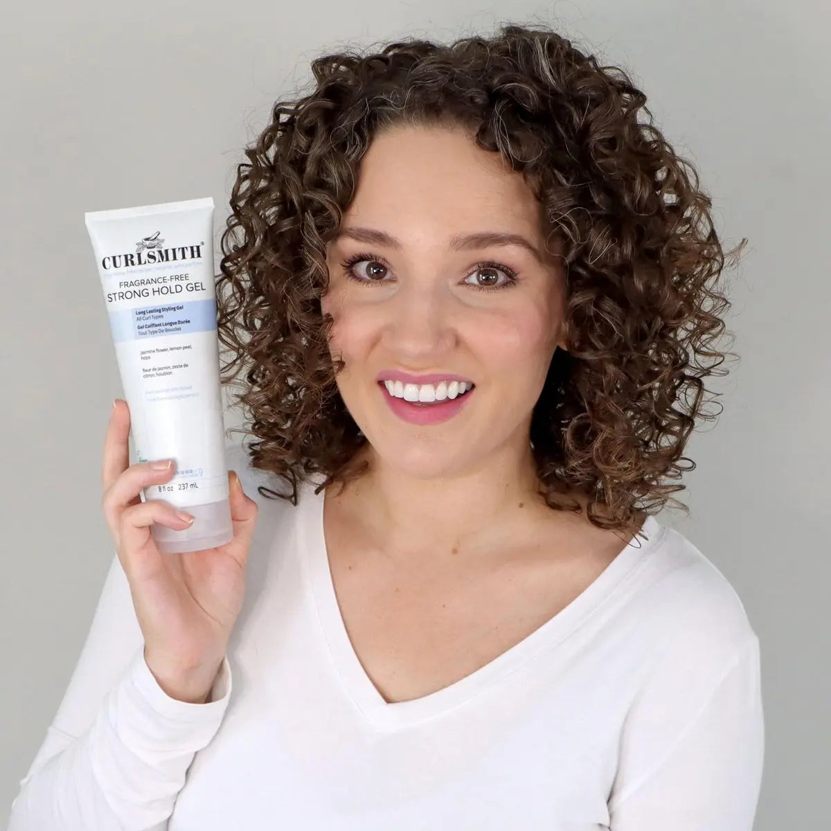 CURLSMITH Fragrance-Free Strong Hold Styling Gel - Long-Lasting Frizz Control for Defined Curls (8 oz) Avelisse