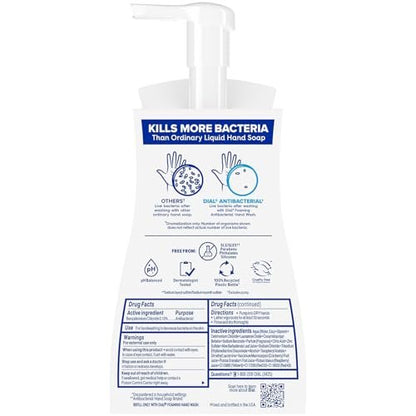 Dial Antibacterial Defense Foaming Hand Soap, Power Berries Scent, 10 Fl. Oz. (Pack of 8)