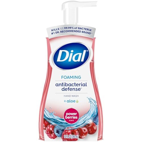Dial Antibacterial Defense Foaming Hand Soap, Power Berries Scent, 10 Fl. Oz. (Pack of 8) - görsel 2