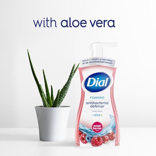 Dial Antibacterial Defense Foaming Hand Soap, Power Berries Scent, 10 Fl. Oz. (Pack of 8) - görsel 12