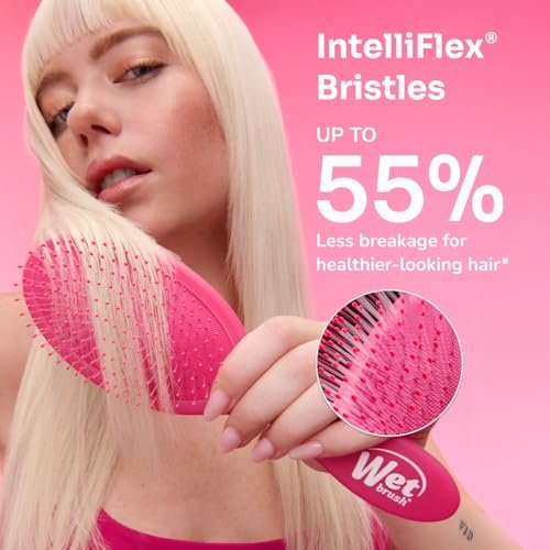 Wet Brush Hello Disney Minnie Mouse Detangling Travel Hair Brush – Mini, Pain-Free, Ultra-Soft IntelliFlex Bristles for All Hair Types (Limited Edition) - görsel 9