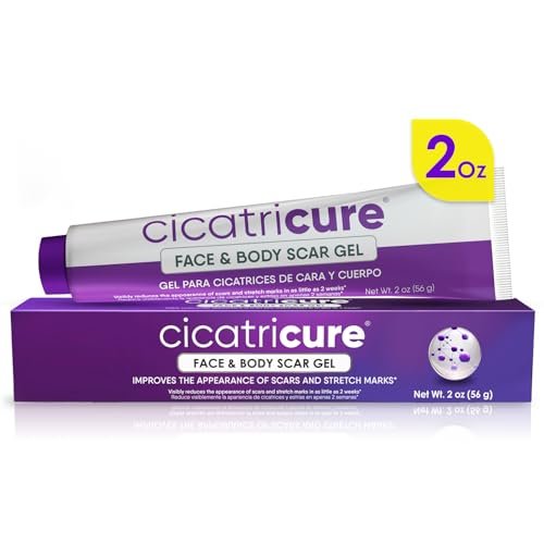 Cicatricure Advanced Scar Gel for Face & Body – Proven Results in 2 Weeks, Scar Treatment for Surgical Scars, Stretch Marks, Burns, Injuries & Acne Scars, 2 oz (56g) Avelisse