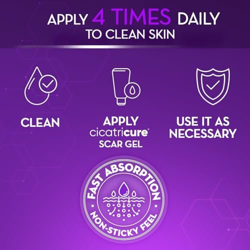 Cicatricure Advanced Scar Gel for Face & Body – Proven Results in 2 Weeks, Scar Treatment for Surgical Scars, Stretch Marks, Burns, Injuries & Acne Scars, 2 oz (56g) Avelisse