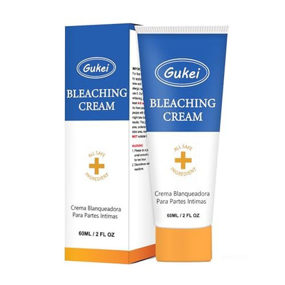 Gukei Skin Whitening Cream for Intimate Areas, Body, Underarm, Knees, Elbows, Inner Thigh, Bikini Line - Dark Spot Remover & Lightening Cream for Private Parts, 60ml (2 Fl Oz)