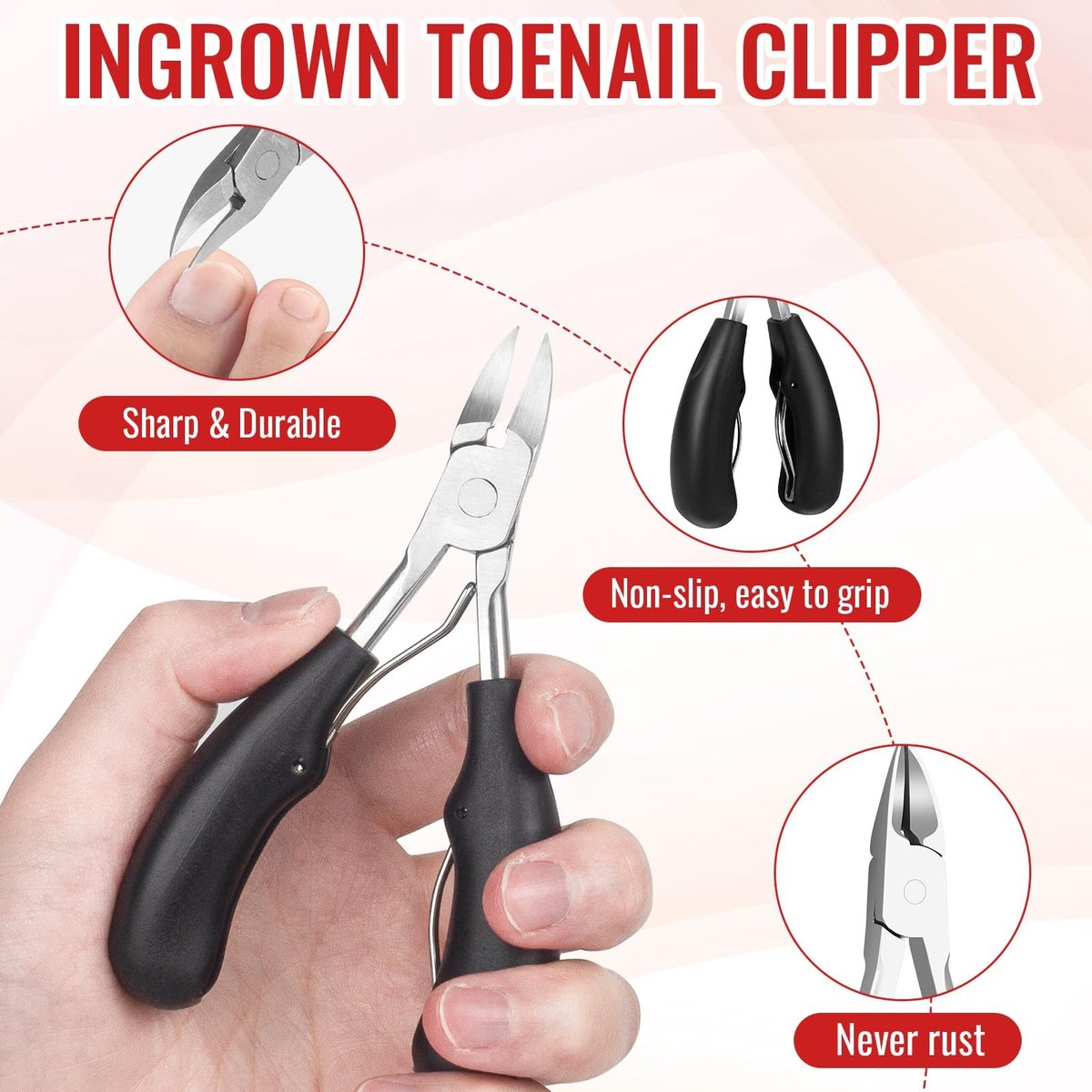 Ingrown Toenail Removal Kit – Complete Tool Set with Corrector, Drops, Patches, Clipper & File | YEQOIZ Avelisse