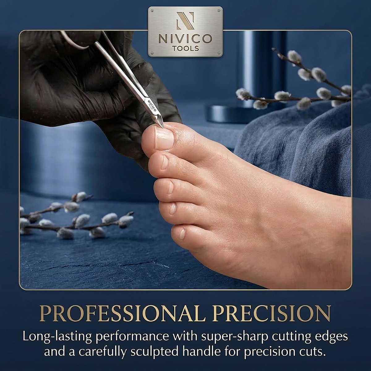 Nivico Tools Premium Cuticle Nipper – Professional Surgical Stainless Steel Cuticle Trimmer & Hangnail Clipper with Ring Handle for Manicure & Pedicure - görsel 17