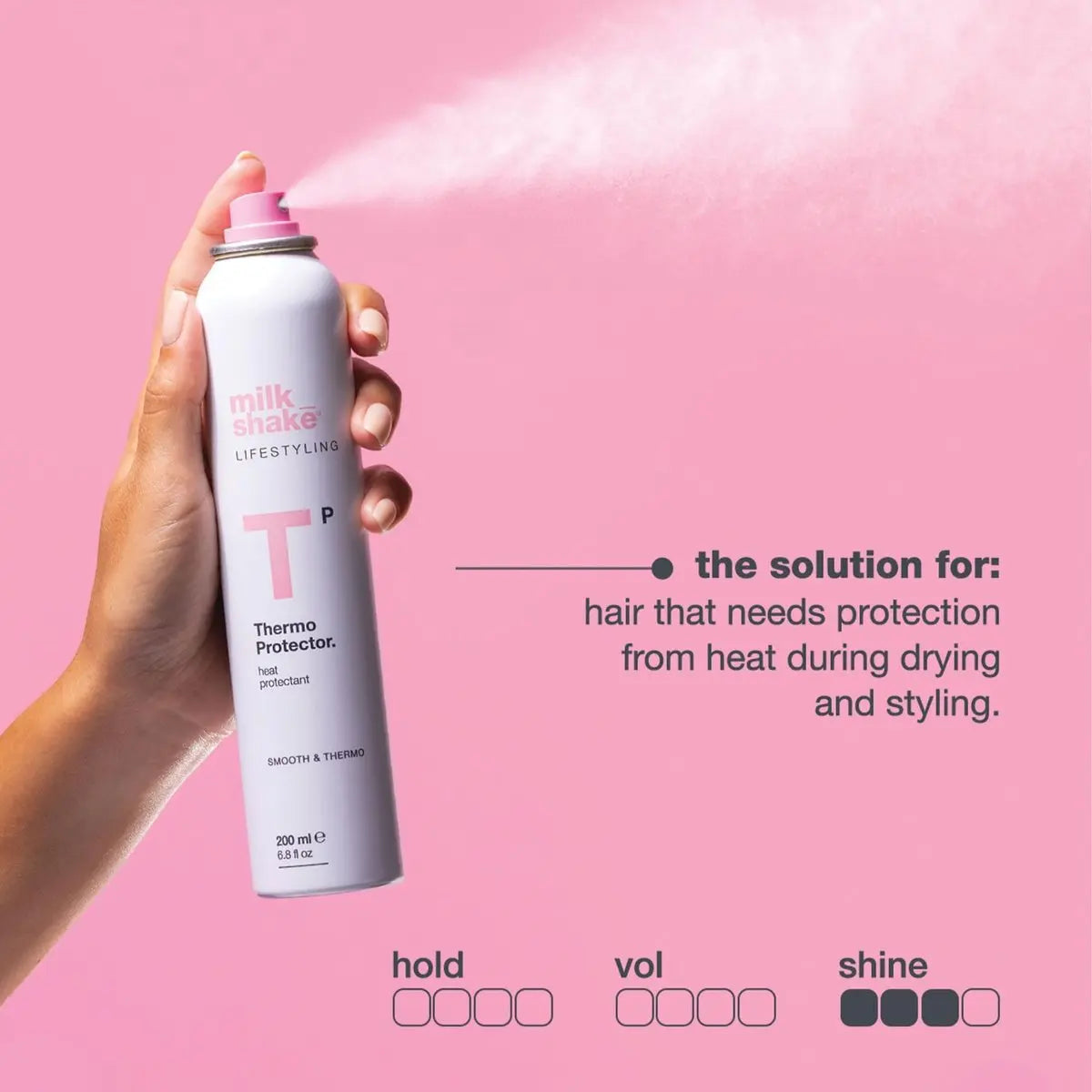 milk_shake Life Styling Thermo Protector 200 ml – Heat Protectant Spray for All Hair Types Avelisse
