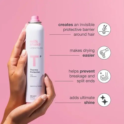 milk_shake Life Styling Thermo Protector 200 ml – Heat Protectant Spray for All Hair Types Avelisse