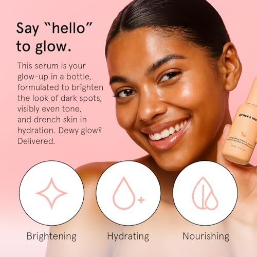 grace & stella Vitamin C Serum for Face - Brightening Serum with Hyaluronic Acid, 50ml / 1.7 fl oz, Vegan Skincare - görsel 4