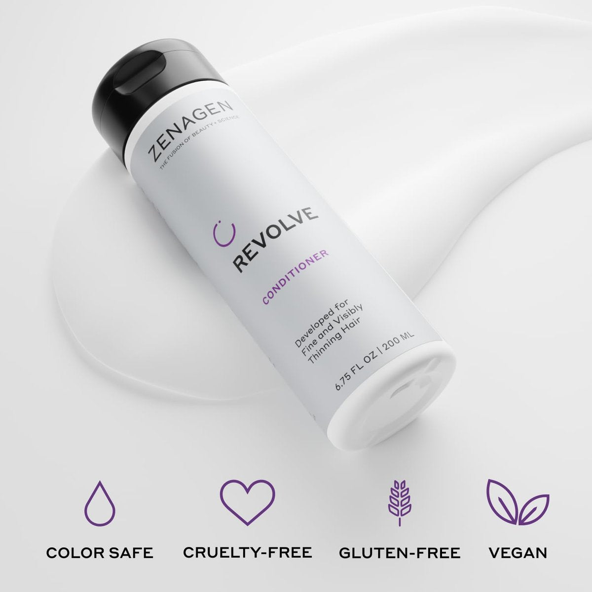 ZENAGEN Revolve Women's Trio Kit - Shampoo, Conditioner & Densifying Treatment for Fine, Visibly Thinning Hair Avelisse